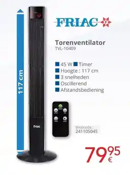Eldi Friac Torenventilator TVL-10409 aanbieding