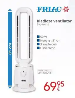 Eldi Friac Bladloze ventilator BVL-10410 aanbieding