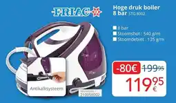 Eldi Friac Hoge druk boiler 8 bar STG 8002 aanbieding