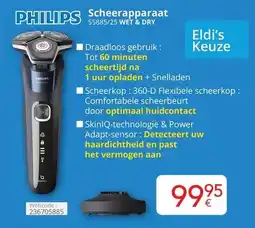 Eldi Philips scheerapparaat S5885/25 WET & DRY aanbieding