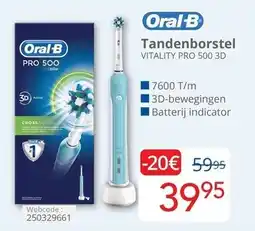 Eldi Oral-B Tandenborstel VITALITY PRO 500 3D aanbieding