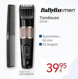 Eldi BaByliss men Tondeuse E974E aanbieding