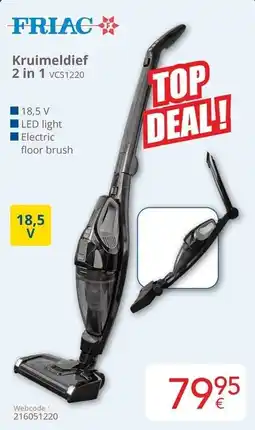 Eldi Friac Kruimeldief 2 in 1 vcs1220 aanbieding