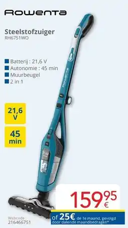 Eldi Rowenta Steelstofzuiger RH6751WO aanbieding