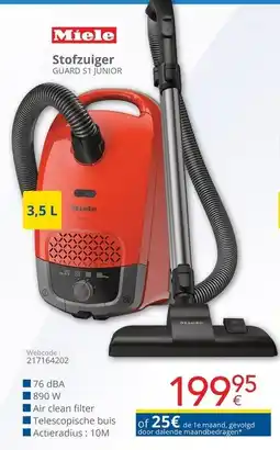 Eldi Miele Stofzuiger GUARD S1 JUNIOR aanbieding