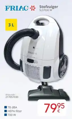 Eldi Friac Stofzuiger SLS7030 W aanbieding