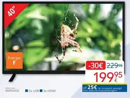 Eldi Telefusion LED TV full HD U40FAA11 aanbieding