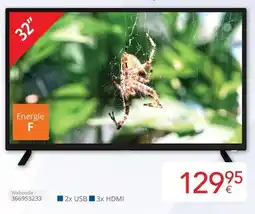 Eldi Telefusion LED TV HD ready U32HAA11 aanbieding
