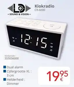 Eldi Klokradio CR-6000 aanbieding