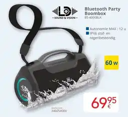 Eldi Bluetooth Party Boombox BS-4000BLK aanbieding