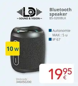Eldi Bluetooth speaker BS-0200BLK aanbieding
