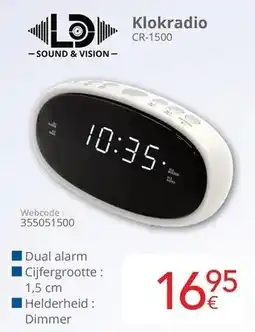 Eldi Klokradio CR-1500 aanbieding