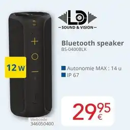 Eldi Bluetooth speaker BS-0400BLK aanbieding
