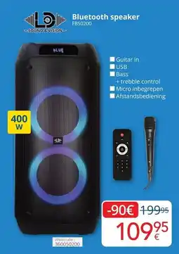 Eldi Bluetooth speaker FBS0200 aanbieding