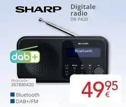Eldi Sharp digitale radio DR-P420 aanbieding