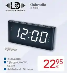 Eldi Klokradio CR-5000 aanbieding