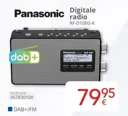 Eldi Panasonic Digitale radio RF-D10EG-K aanbieding