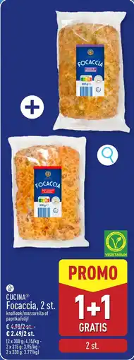 ALDI Cucina Focaccia aanbieding