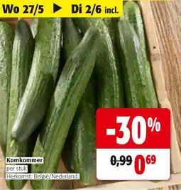 Colruyt Komkommer aanbieding