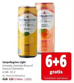 Colruyt Sanpellegrino Light aanbieding