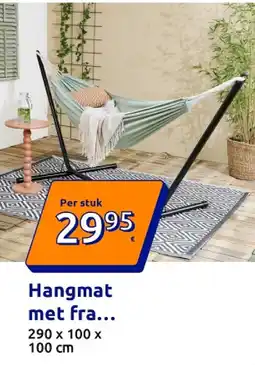 Action Hangmat met frame - olijfgroen aanbieding