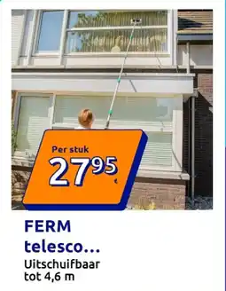 Action FERM telescopische wasborstel aanbieding