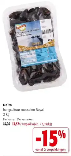 Colruyt Delta Hangcultuur Mosselen Royal aanbieding