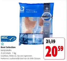 Colruyt Boni Selection Tonijnsteaks aanbieding