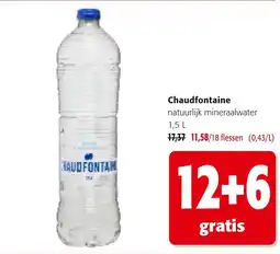 Colruyt Chaudfontaine natuurlijk mineraalwater aanbieding