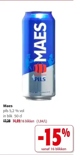 Colruyt Maes pils 5,2 % vol aanbieding