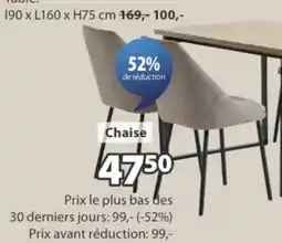 Jysk VELLEV chaise aanbieding