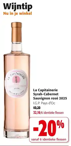 Colruyt La Capitainerie Syrah-Cabernet Sauvignon rosé 2025 aanbieding