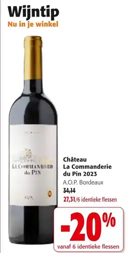 Colruyt Château La Commanderie du Pin 2023 aanbieding