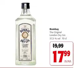 Colruyt Bombay The Original London Dry Gin 37,5% vol aanbieding