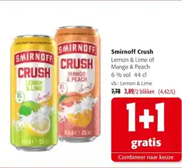 Colruyt Smirnoff Crush 6% vol aanbieding