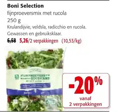 Colruyt Boni Selection fijnproeversmix met rucola aanbieding
