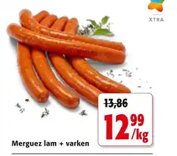 Colruyt Merguez lam + varken aanbieding