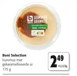 Colruyt Boni Selection hummus met gekaramelliseerde ui aanbieding