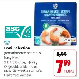 Colruyt Boni Selection gemarineerde scampi's aanbieding