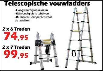 iTEK Telescopische Vouwladders aanbieding