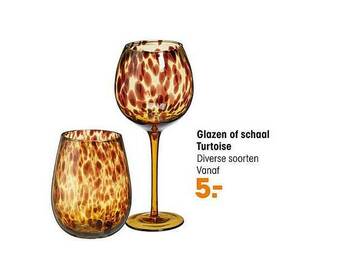 Kwantum Glazen Of Schaal Turtoise aanbieding
