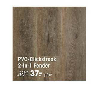 Kwantum Pvc Clickstrook 2 In 1 Fender aanbieding