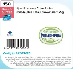 Carrefour Philadelphia Feta Komkommer aanbieding