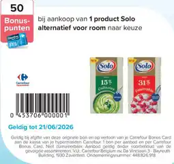Carrefour Solo aanbieding