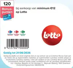 Carrefour Lotto aanbieding