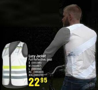 Lucy jacket full reflective, geel
