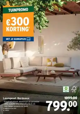 GAMMA Loungeset Bordeaux aanbieding