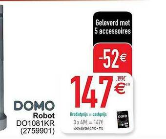 Cora Domo Robot aanbieding