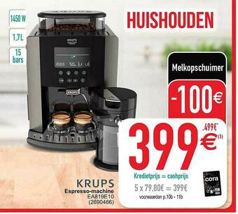 Cora Krups Espresso Machine aanbieding