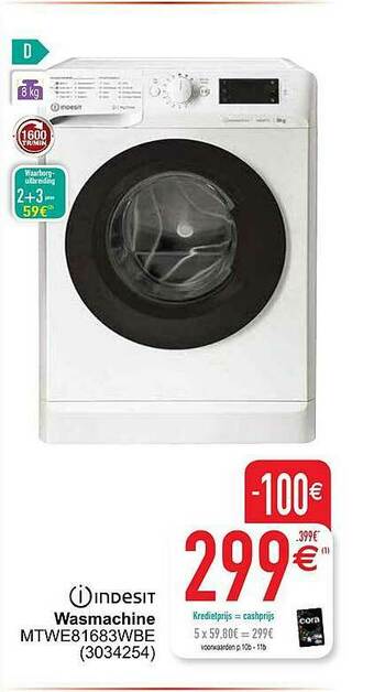 Cora Wasmachine aanbieding
